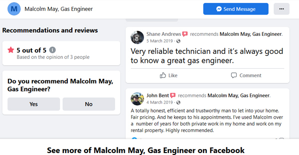 My reviews on Facebook